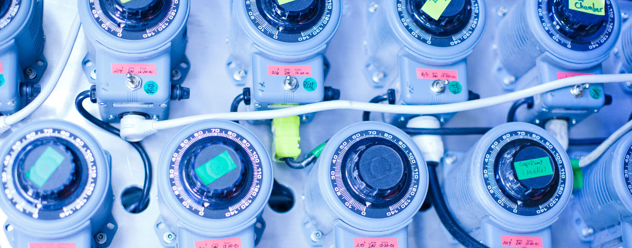 Image of dials and meters. 